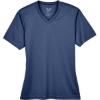 Custom Womens Sonic Heather Performance T-Shirt Sport Dark Navy Heather