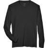 Custom Mens Zone Performance Long Sleeve T-Shirt Black