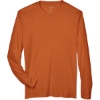 Custom Mens Zone Performance Long Sleeve T-Shirt Sport Burnt Orange