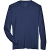 Custom Mens Zone Performance Long Sleeve T-Shirt Sport Dark Navy