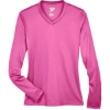 Custom Womens Zone Performance Long Sleeve T-Shirt Sport Charity Pink