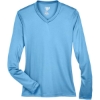 Custom Womens Zone Performance Long Sleeve T-Shirt Sport Light Blue