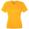 Custom Womens Zone Performance Mesh T-Shirt Sport Athletic Gold