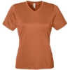 Custom Womens Zone Performance Mesh T-Shirt Sport Burnt Orange