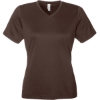 Custom Womens Zone Performance Mesh T-Shirt Sport Dark Brown