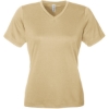 Custom Womens Zone Performance Mesh T-Shirt Sport Vegas Gold