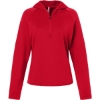 Custom Womens Qualify Quarter-Zip Hooded Pullover Sport Red