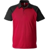 Custom Mens Command Snag-Protection Colorblock Polo Sport Red/ Black