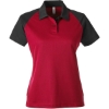 Custom Womens Command Snag-Protection Colorblock Polo Sport Red/ Black