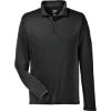 Custom Mens Zone Performance Quarter-Zip Pullover Black