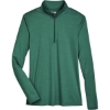 Custom Womens Zone Sonic Heather Performance Quarter-Zip Pullover Sport Forest Heather