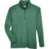 Custom Youth Zone Sonic Heather Performance Quarter-Zip Pullover Sport Forest Heather