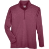 Custom Youth Zone Sonic Heather Performance Quarter-Zip Pullover Sport Maroon Heather