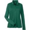Custom Womens Zone Performance Quarter-Zip Pullover Sport Forest