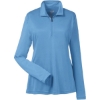 Custom Womens Zone Performance Quarter-Zip Pullover Sport Light Blue