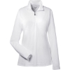 Custom Womens Zone Performance Quarter-Zip Pullover White