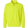 Custom Unisex Squad Cadet Quarter-Zip Tech Fleece Pullover Safety Yellow