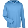 Custom Mens Zone Performance Hooded T-Shirt Sport Light Blue