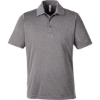 Custom Mens Zone Sonic Heather Performance Polo Dark Grey Heather
