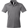 Custom Youth Zone Sonic Heather Performance Polo Dark Grey Heather