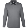 Custom Mens Zone Performance Long Sleeve Polo Sport Graphite