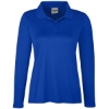 Custom Womens Zone Performance Long Sleeve Polo Sport Royal