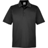 Custom Mens Tall Zone Performance Polo Black