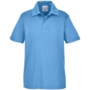 Custom Youth Zone Performance Polo Sport Light Blue