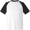 Custom Unisex Zone Colorblock Raglan T-Shirt White/ Black Heather