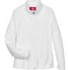 Custom Womens Campus Microfleece Jacket White