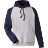 Custom Unisex Zone HydroSport™ Heavyweight Colorblock Hooded Sweatshirt Athletic Heather/ Sport Dark Navy