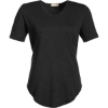 Custom Womens Longline T-Shirt Black