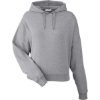 Custom Womens Studio Hooded Fleece Heather Grey