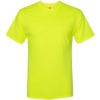 Custom Unisex Workwear Pocket T-Shirt Safety Green