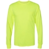 Custom Unisex Workwear Long Sleeve Pocket T-Shirt Safety Green