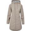 Custom Womens Vintage Hooded Rain Jacket Khaki