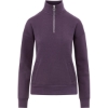 Custom Womens Cloud Fleece Quarter-Zip Sweatshirt Eggplant