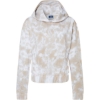 Custom Womens Sueded Fleece Tie-Dyed Crop Hooded Sweatshirt Atmosphere