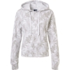 Custom Womens Maddie Floral Print Hooded Sweatshirt Ash