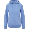 Custom Womens Vintage Fleece Hooded Sweatshirt Blue Iris