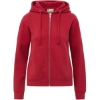 Custom Womens Vintage Fleece Hooded Full-Zip Sweatshirt Crimson