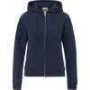 Custom Womens Vintage Fleece Hooded Full-Zip Sweatshirt Navy
