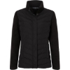 Custom Womens Mixed Media Chevron Jacket Black