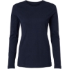 Custom Womens RegenX Cotton Underscrub Long Sleeve T-Shirt Midnight Navy