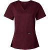 Custom Womens Cesi UltraSOFT­™ Scrub V-Neck Top Burgundy