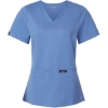 Custom Womens Cesi UltraSOFT­™ Scrub V-Neck Top Ceil Blue