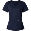 Custom Womens Cesi UltraSOFT­™ Scrub V-Neck Top Midnight Navy