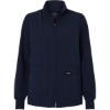 Custom Womens Ceri Essential Full-Zip 6-Pocket Scrub Jacket Midnight Navy