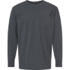 Custom Mens Traditional Heavyweight Long Sleeve T-Shirt Charcoal