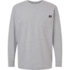 Custom Mens Traditional Heavyweight Long Sleeve T-Shirt Heather Grey